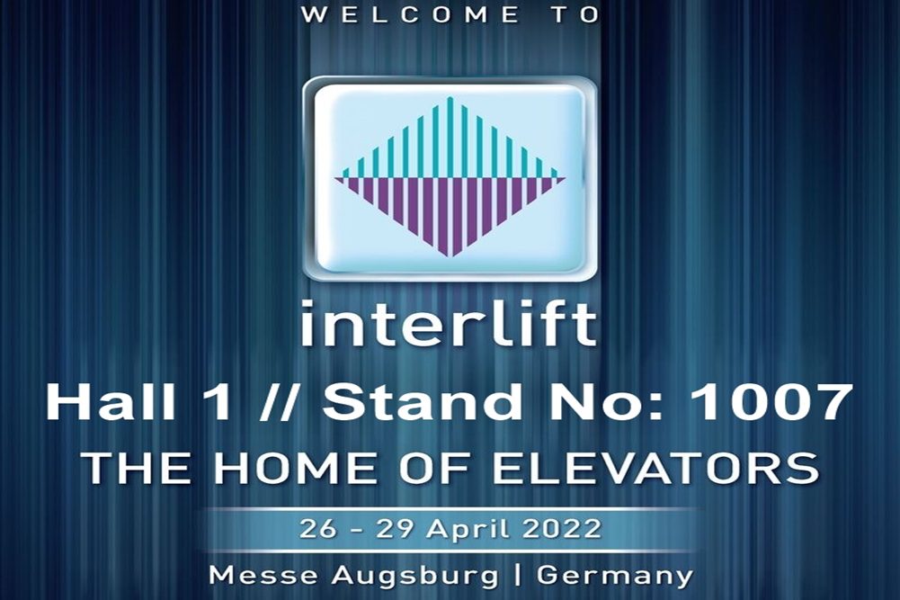 Interlift 26 - 29 апреля 2022 г. Зал 1 // Стенд №: 1007 Ждем Вас на нашем стенде. Interlift 26 - 29 апреля 2022 г. Зал 1 // Стенд №: 1007 Ждем Вас на нашем стенде.